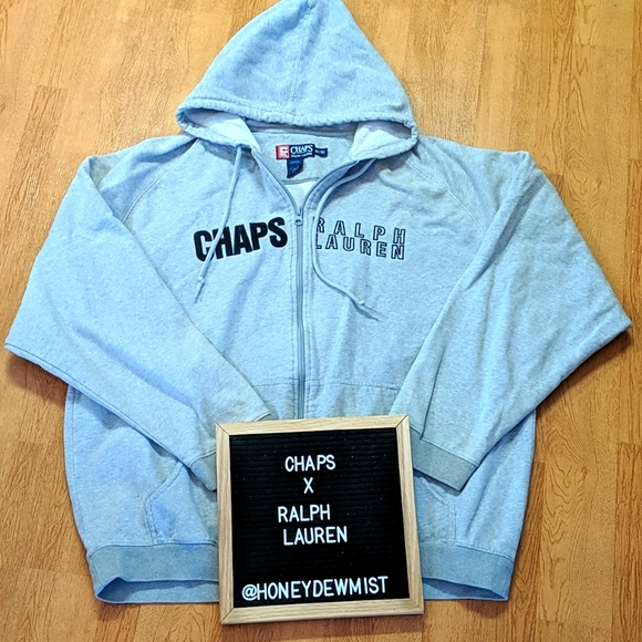 Chaps Other - 🌹5/25🌹CHAPS X RALPH LAUREN Grey Full Zip Hoodie